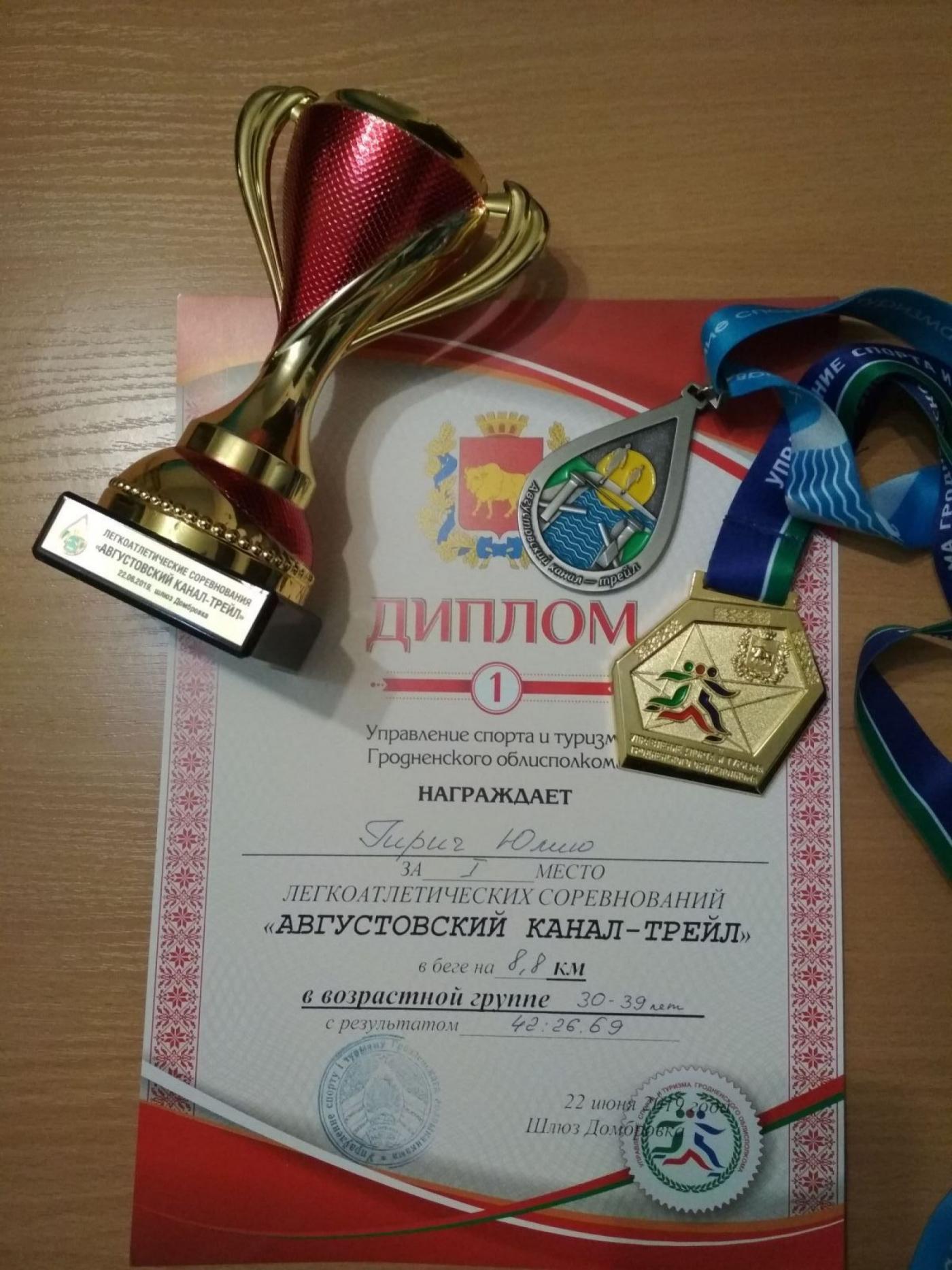 Легкоатлетические соревнования «Августовский канал — трейл-2019»